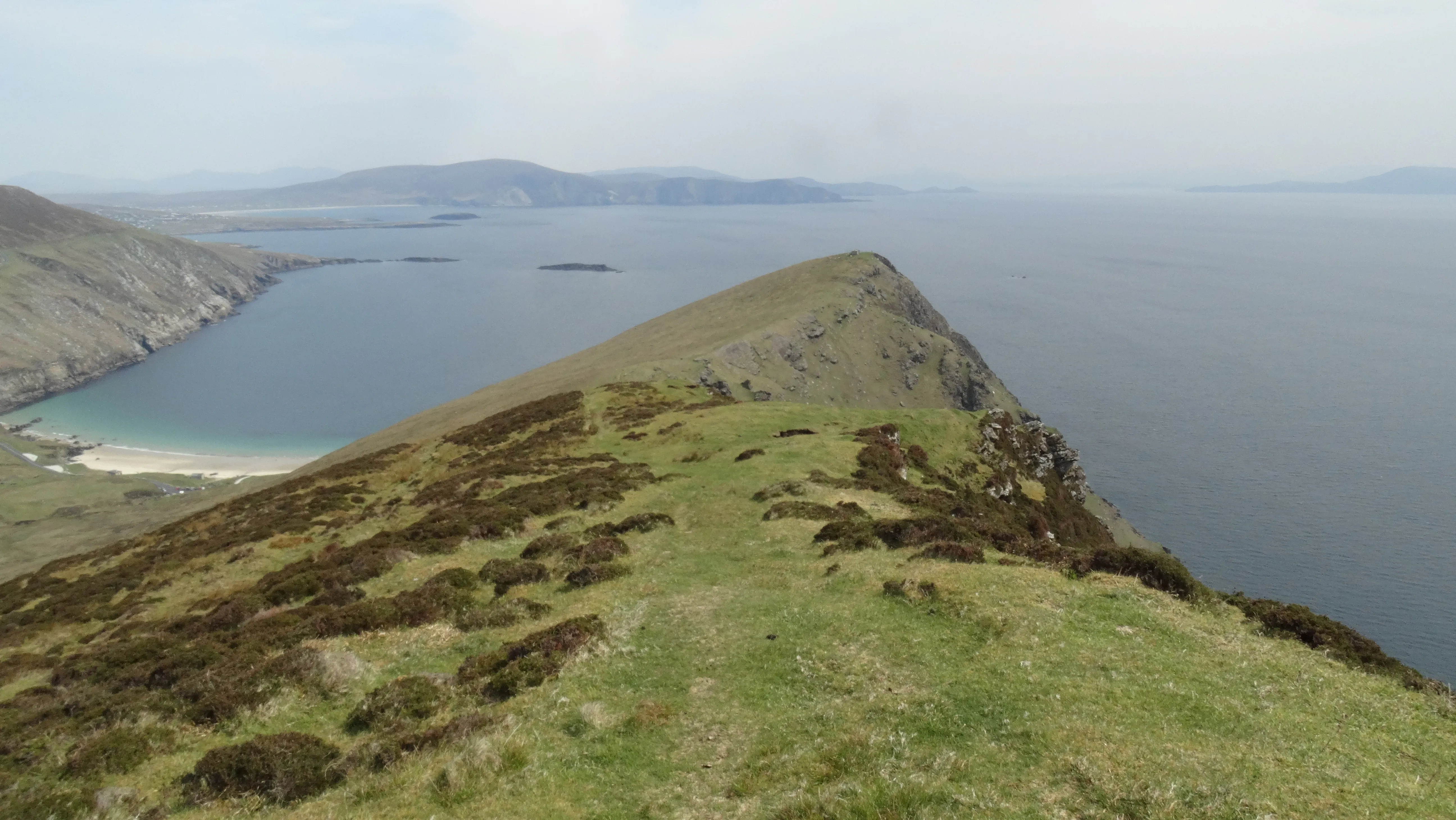 16-500 090516 On the ridge towards Moyteoge Head above Keem Strand, Achill Island