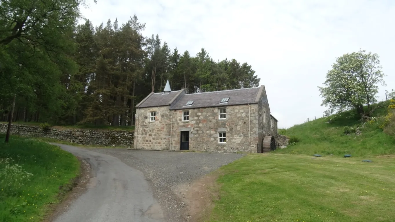 The recently restored mill at Millden which I passed both at the start and end of my walk. 