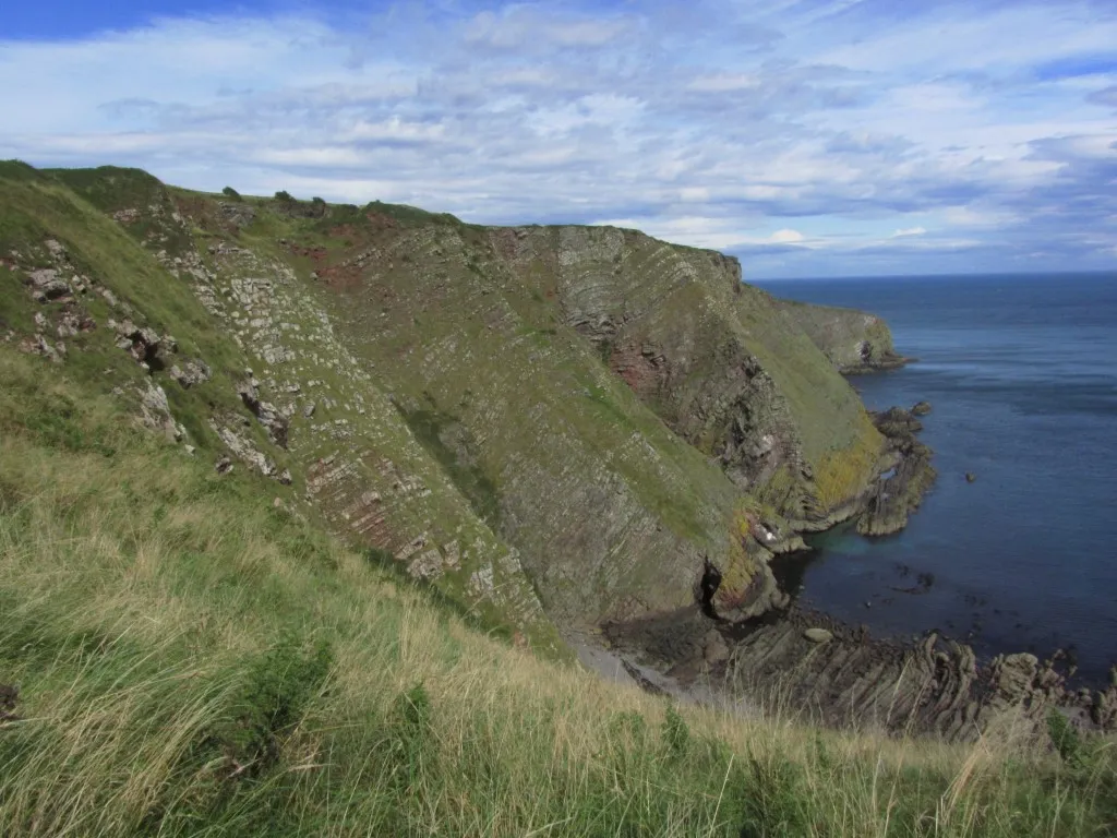 The cliffs at Blaikie Heugh are the highest on this section of the coast at just over 100 metres.