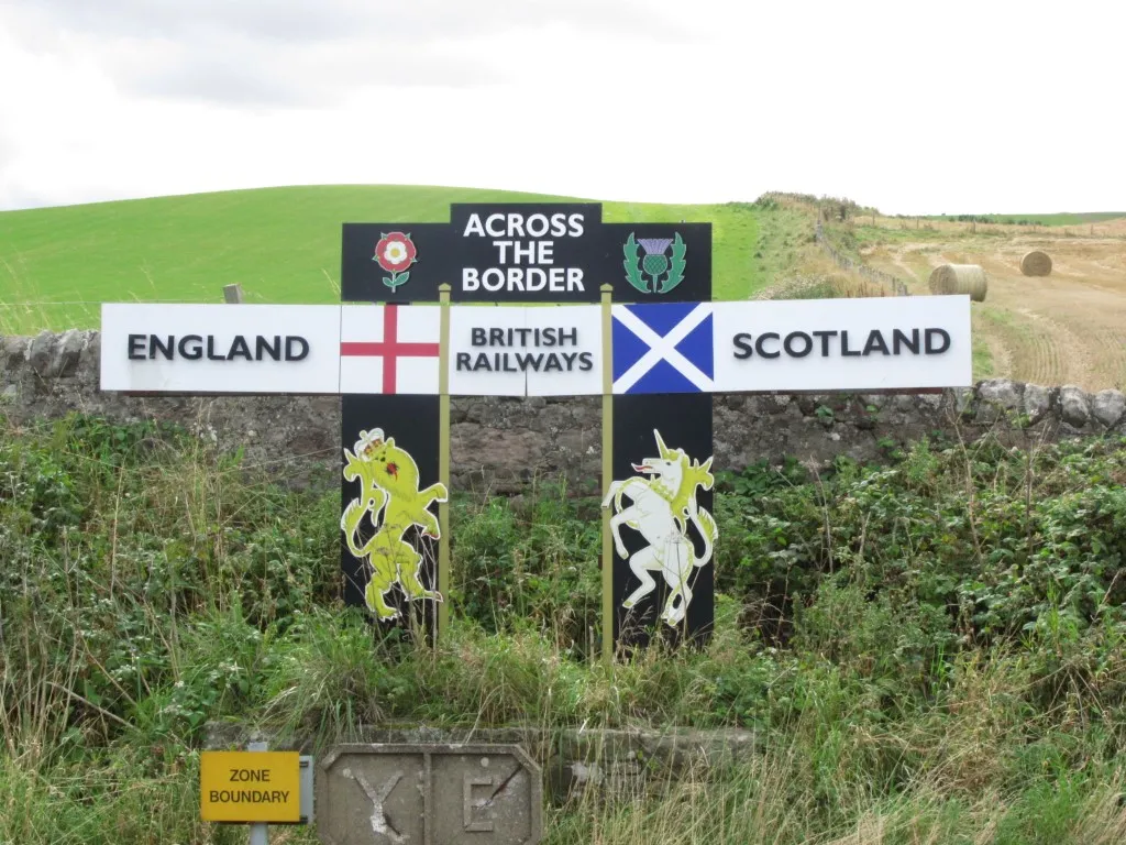 If you are on the train, you will probably pass this sign at around 100 mph but if you are walking the coast it is only a small diversion from the path.