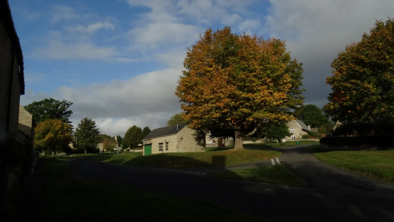A quiet October morning in Barrowden with the autumn colours beginning to show.