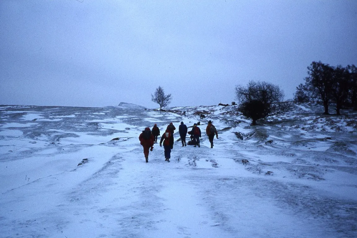Heading out towards Pen y Fan on a bitterly cold morning
