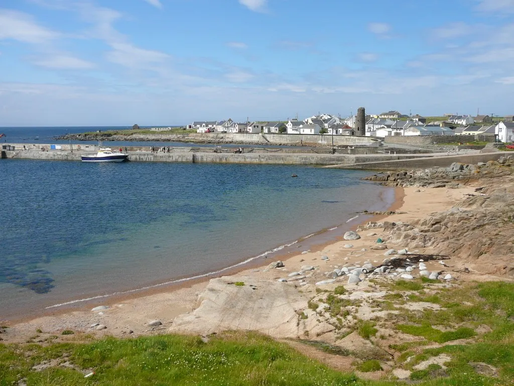 The sheltered south side of the island.