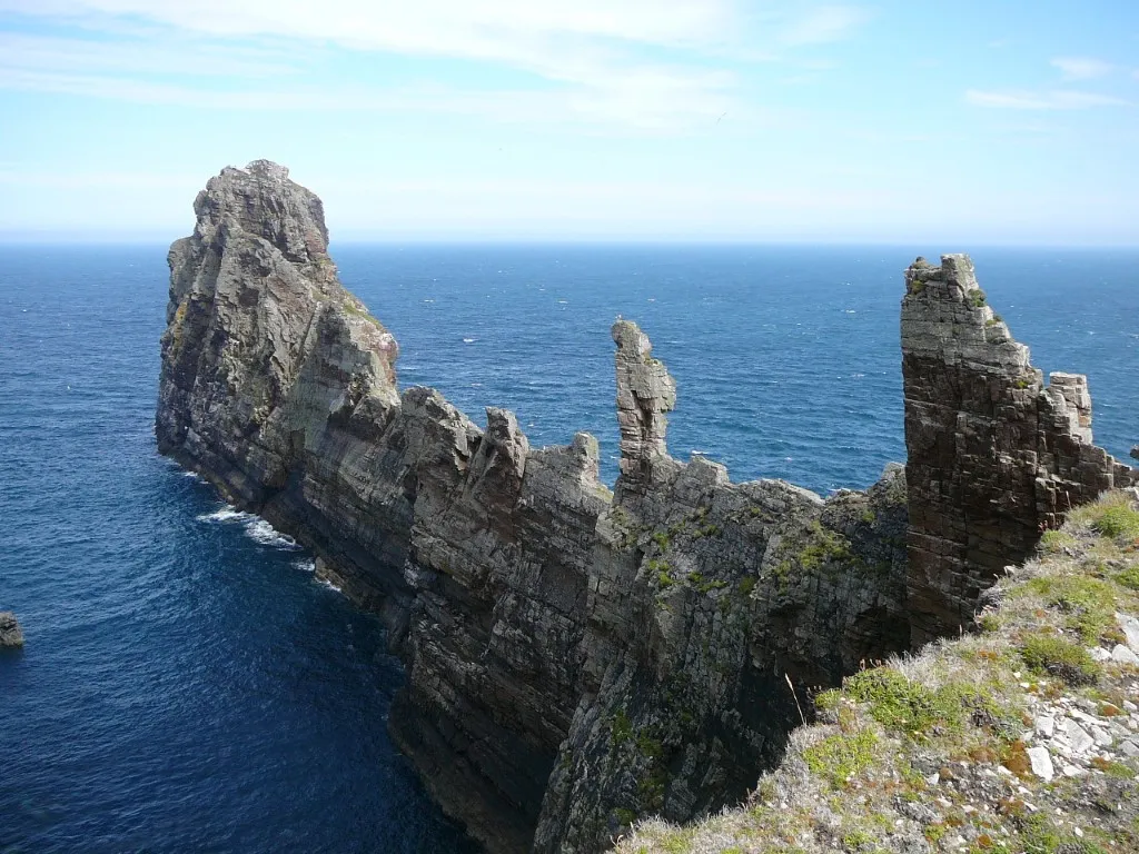 This knife edge promontory thrusts out into the Atlantic on the north side of Tory Island.