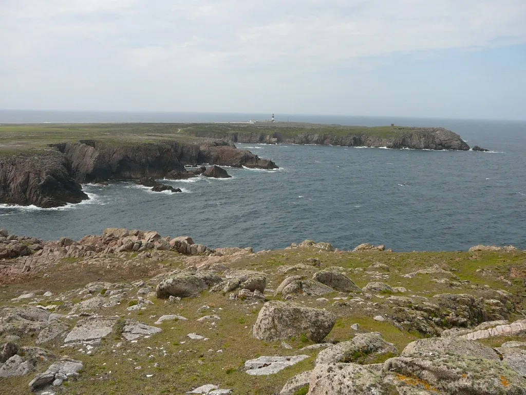the rocky north coast with the view towards the lighthouse.