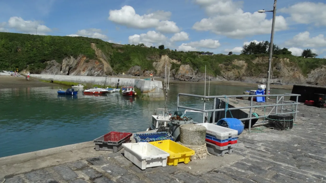 Boatstrand Harbour, county Waterford. Hidden from view from the coast road this spot could be easily missed.