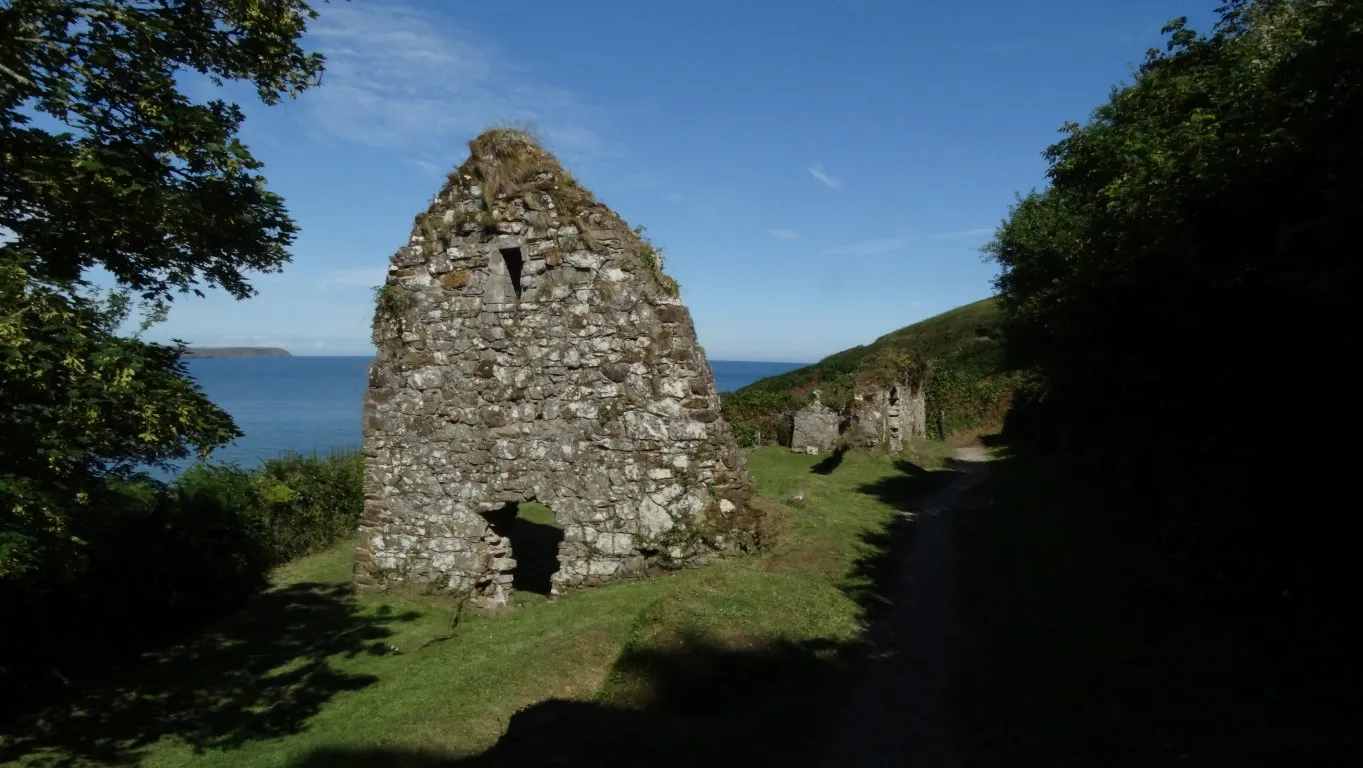 The chapel by St Declan's Well - a secluded spot sheltered from Atlantic gales.