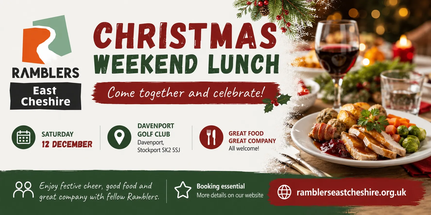 Christmas Weekend Lunch Davenport Golf Club